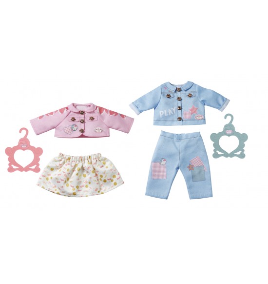 Baby Annabell Oblečenie pre dievčatko a pre chlapčeka, 2 druhy, 43 cm