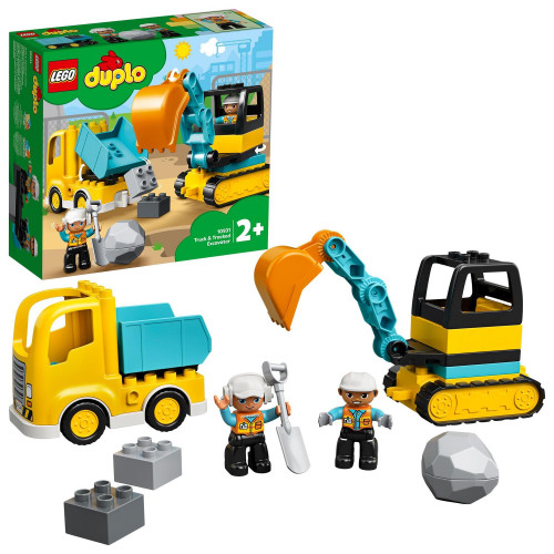 Obrázok LEGO DUPLO Town 10931 Nákladiak a pásový bager (5702016618204)