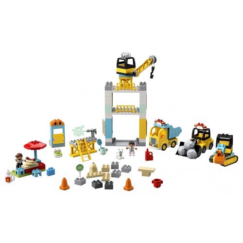 Obrázok LEGO DUPLO Town 10933 Stavba s vežovým žeriavom