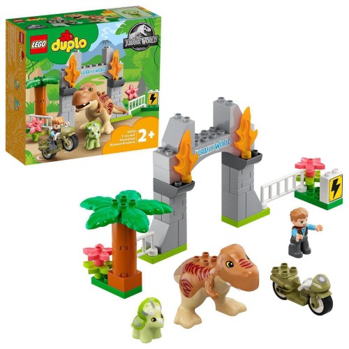 Obrázok LEGO DUPLO Jurassic World 10939 T-Rex a Triceratops na úteku (5702016911091)