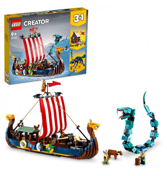 LEGO 31132 Vikinská loď a morský had