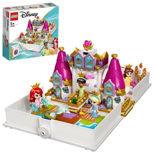 Obrázok LEGO - Disney Princess 43193 Ariel, Kráska, Popoluška a Tiana a ich rozprávková kniha dobro