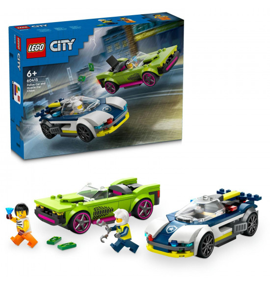 LEGO 60415 Naháňačka policajného auta a športiak