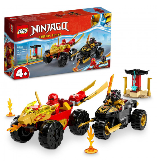 LEGO 71789 Kai a Ras v súboji auta s motorkou
