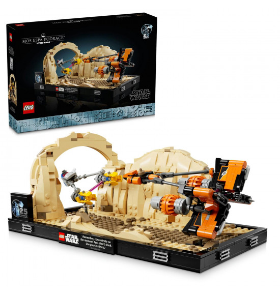 LEGO 75380 Preteky klzákov v Mos Espa – dioráma