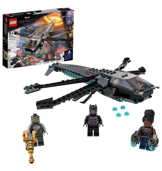 LEGO 76186 Black Panther a dračí letec