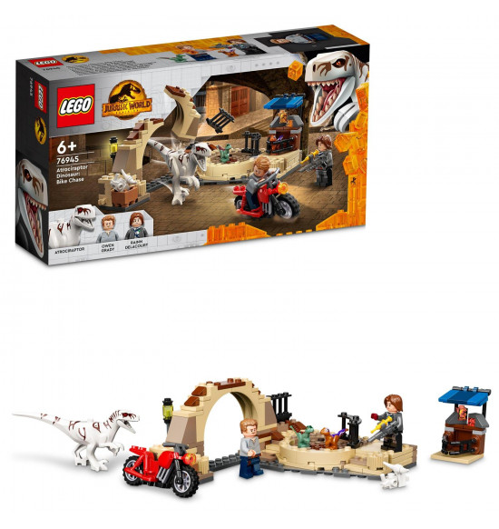 LEGO 76945 Atrociraptor: naháňačka na motorke