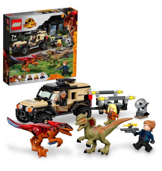 LEGO 76951 Preprava pyroraptora a dilophosaura