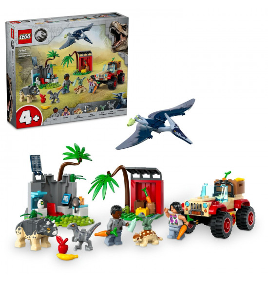 LEGO 76963 Záchranárske stredisko pre dinosaurie mláďatá