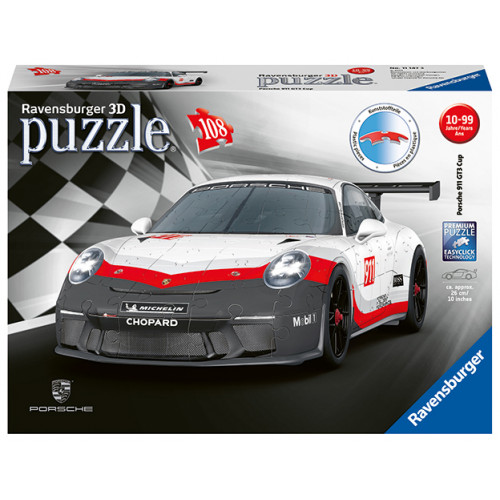 Obrázok Ravensburger 3D 111473 Porsche GT3 Cup (4005556111473)