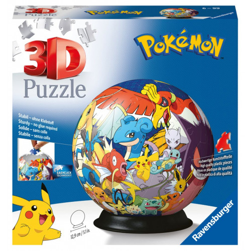 Obrázok Ravensburger 3D 117857 – Ball Pokémon 72 dielikov (4005556117857)