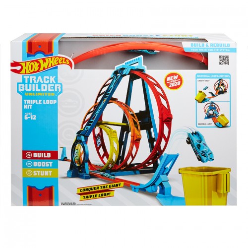 Obrázok Hot wheels Track builder trojitá smyčka (0887961836813)