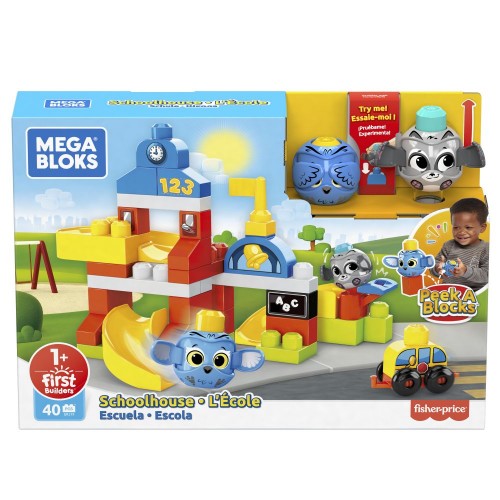 Obrázok Mega Bloks Peek A Bloks Škola (0887961905441)