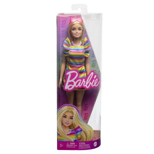 Obrázok Mattel  BRB MODELKA - PRÚŽKOVANÉ ŠATY S VOLÁNOM