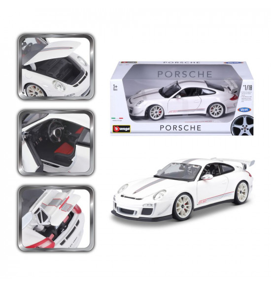 Bburago 1:18 Plus Porsche 911 GT3 RS White