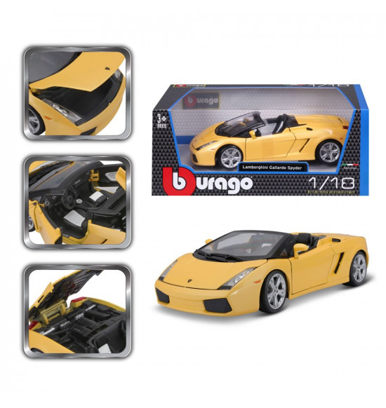 Bburago 1:18 Lamborghini Gallardo Spyder yellow