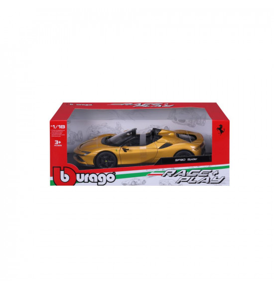 Bburago 1:18 Ferrari SF90 Spider - Yellow