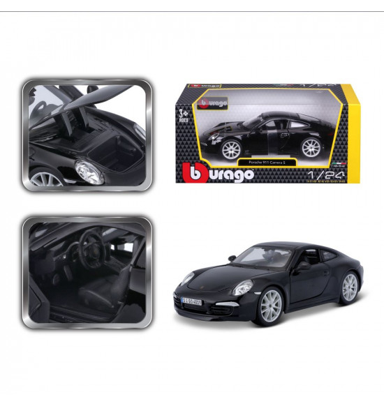 Bburago 1:24 Plus Porsche 911 Carrera S Black