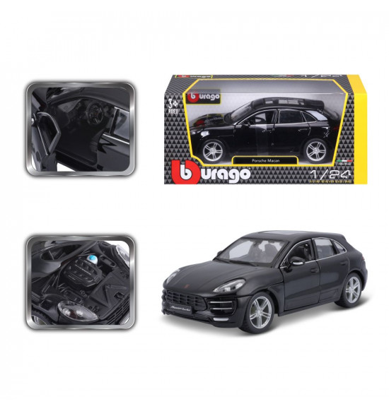 Bburago 1:24 Plus Porsche Macan Black