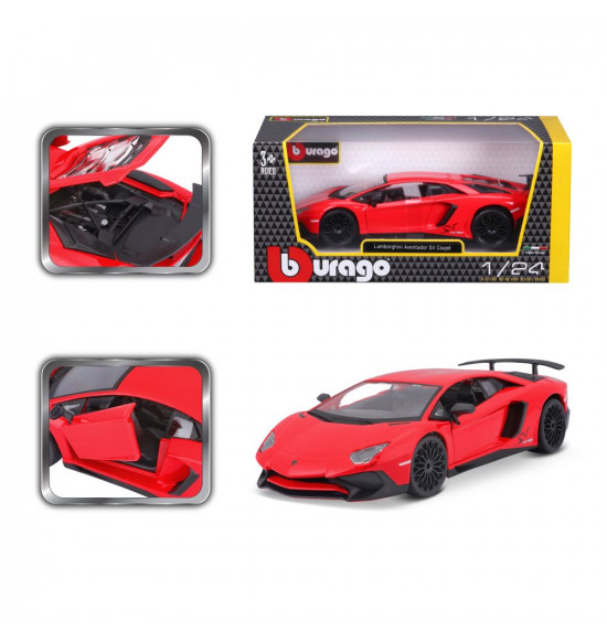 Bburago 1:24 Plus Lamborghini Aventador LP 750-4 SV Red