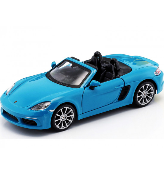 Bburago 1:24 Plus Porsche 718 Boxster Blue