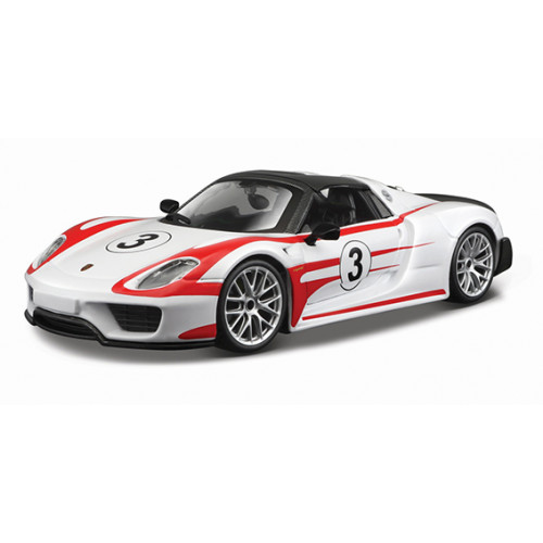 Obrázok Bburago Race Porsche 918 Weissach 1:24
					
				