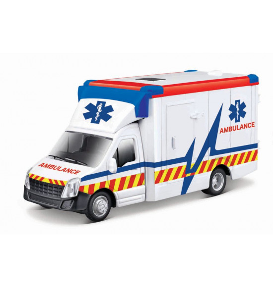 Bburago 1:43 servisné vozidlá Ambulance with Stretcher