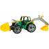 Traktor s lyžicou a bagrom zeleno-žltý