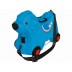 Kufrík odrážadlo psík modrý s kolieskami