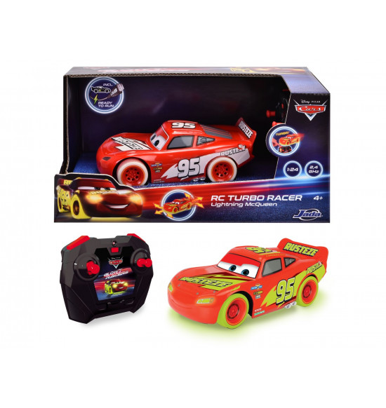 RC Cars Blesk McQueen Turbo Glow Racers 1:24, 2kan
