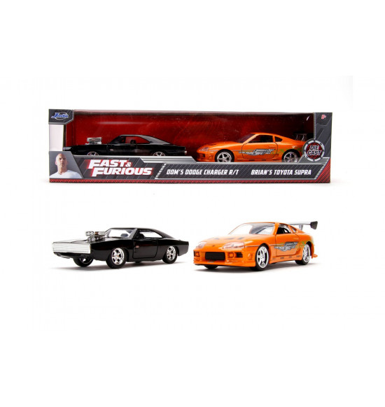 Rýchlo a zbesilo Twin Pack Toyota Supra a Dodge Charger 1:32