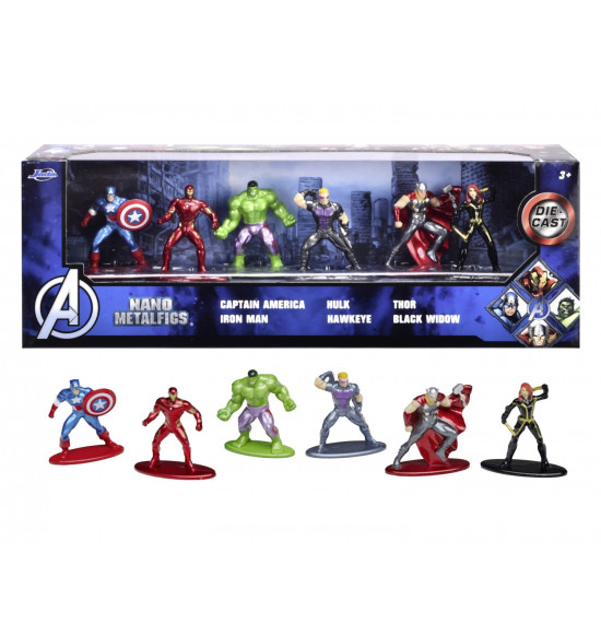 Marvel Avengers Kovové zberateľské nanofigúrky figúrky 1,65