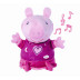 Peppa Pig 2v1 plyšový zaspávač hrajúci + svetlo, ružový, 25 cm