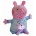 Peppa Pig 2v1 plyšový zaspávač hrajúci + svetlo, modrý, 25 cm