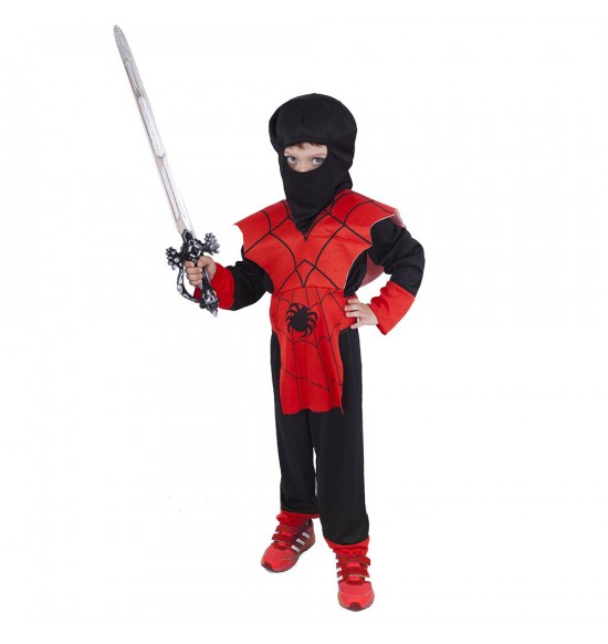 Detský kostým Ninja červený (S)