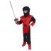 Detský kostým Ninja červený (M)