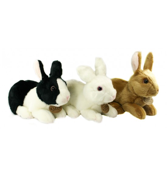 plyšový králik sediaci, 3 druhy, 23 cm