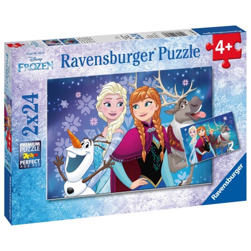 Obrázok RAVENSBURGER - Disney Ľadové kráľovstvo 2x24 dielikov