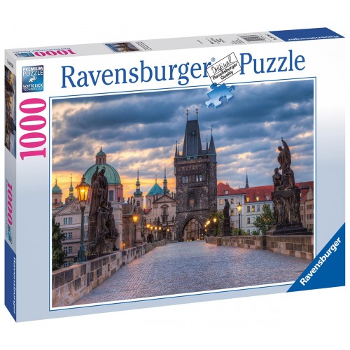 Obrázok Puzzle RAVENSBURGER 19738 Procházka po Karlově mostu 1000 dílků