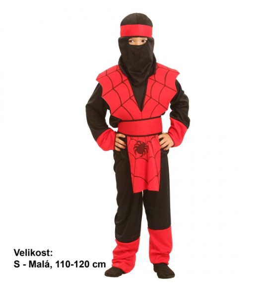 Karnevalový kostým ninja pavúk S